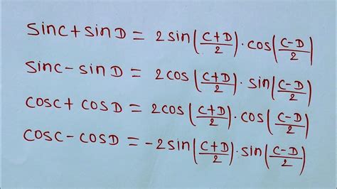 Sinc Sind Formula