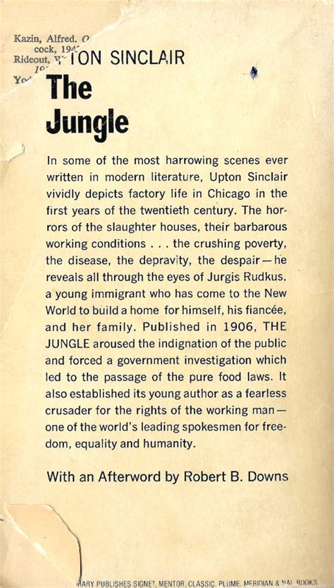 Sinclair The Jungle Summary