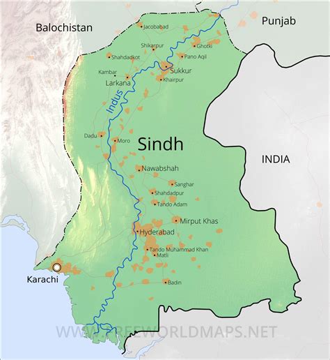 Sindh In India Map