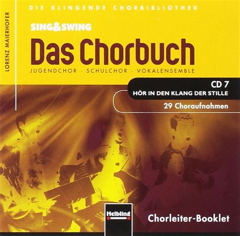 sing swing das chorbuch jugendchor schulchor voka