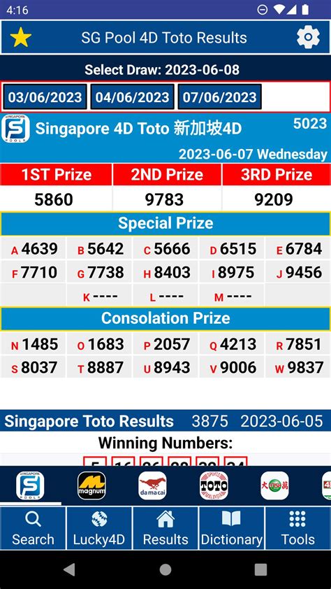 Singapore 4d Live Pools Result Apk For Android Download - Toto Sgp Pools
