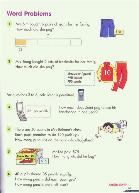 singapore math word problems 2nd grade