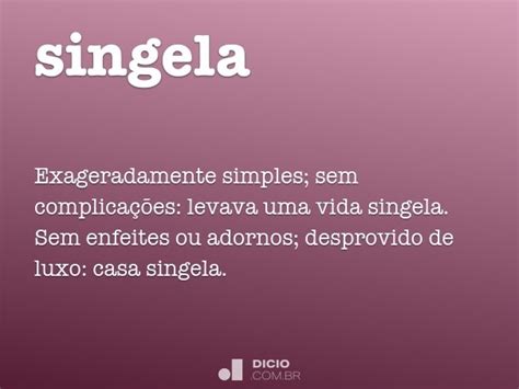 singela significado