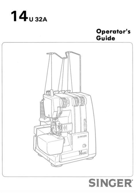 singer overlocker manual