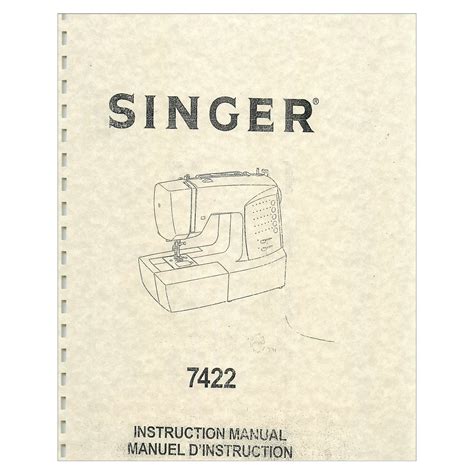 Read Singer Model 7422 Instruction Manual 