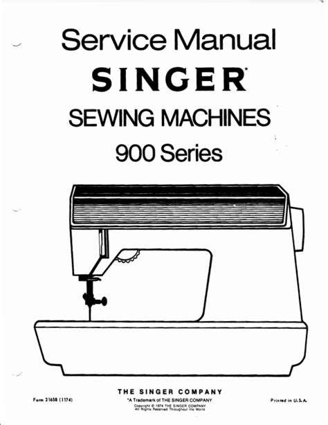 Read Singer Service Manual 