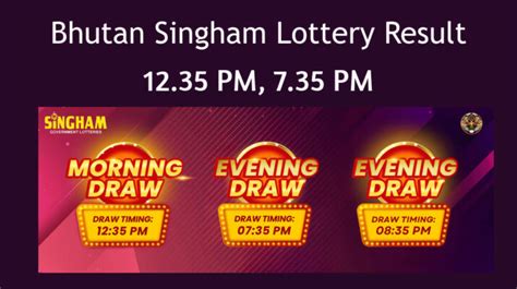 Singham Lottery Result