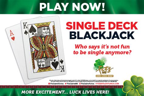 single deck blackjack tunica oxqr