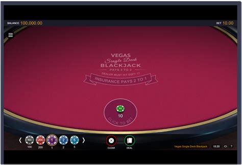 single deck blackjack vegas yina canada