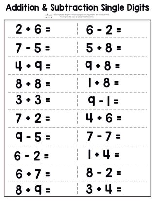Single Digit Addition And Subtraction Lesson Plan Teachley 1 Digit Addition And Subtraction - 1 Digit Addition And Subtraction