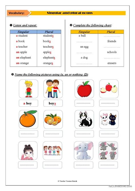 Singular And Plural Nouns Worksheet For Grade 3 Singular And Plural Nouns 2nd Grade - Singular And Plural Nouns 2nd Grade