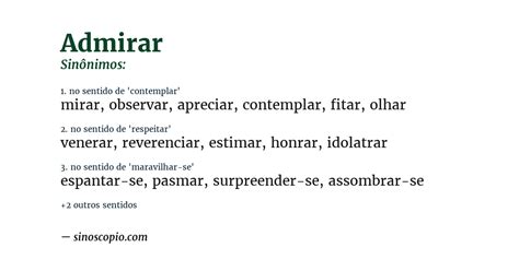 Sinonimo De Admirar