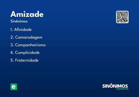 Sinonimo De Amizade