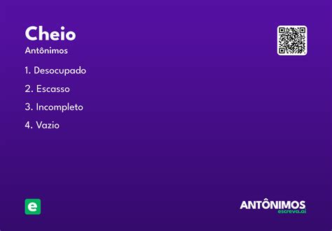 Sinonimo De Cheio