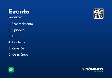 Sinonimo De Evento