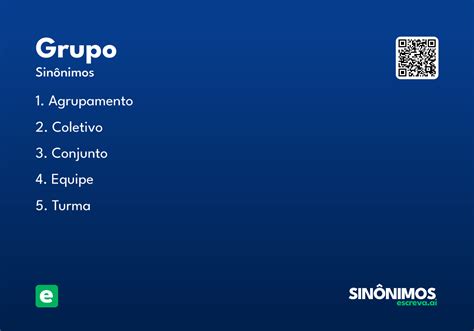 Sinonimo De Grupo