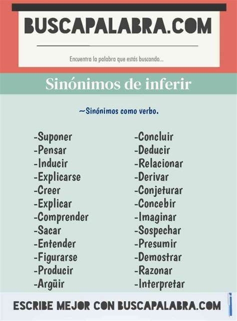 Sinonimo De Inferir