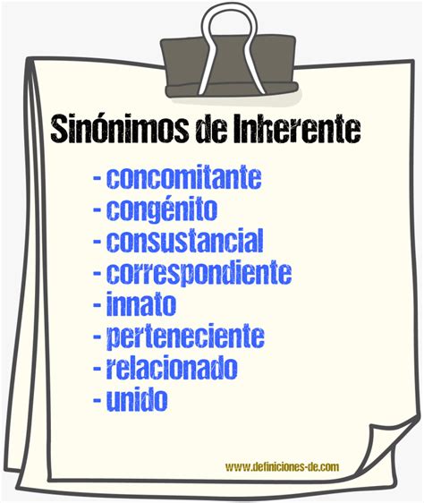 Sinonimo De Inherente
