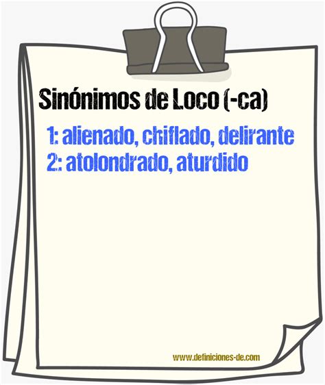 Sinonimo De Loco