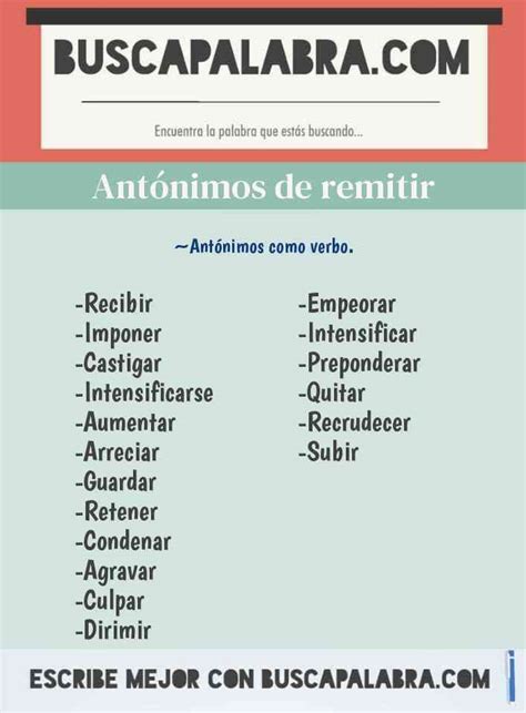 Sinonimo De Remitir