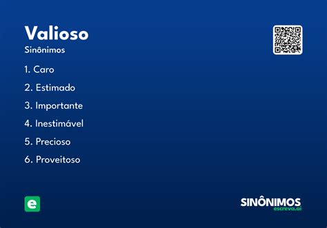 Sinonimo De Valioso