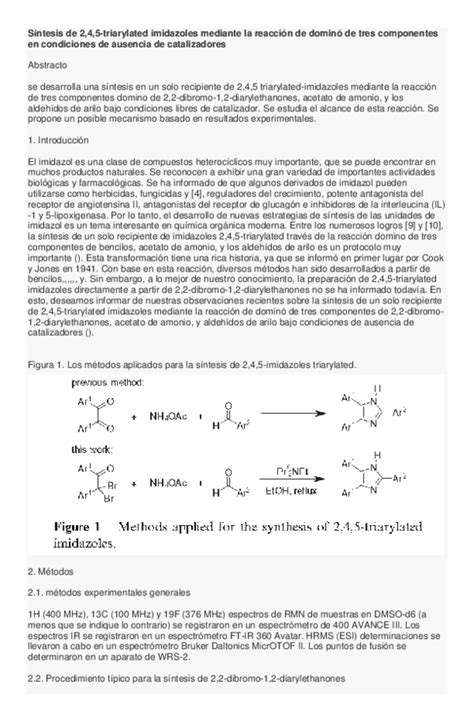 sintesis de imidazoles pdf