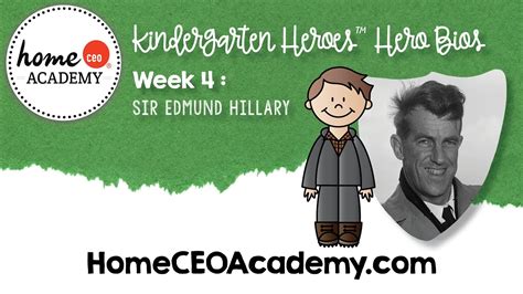 Sir Edmund Hillary For Kids Kindergarten Heroes Youtube Kindergarten Heroes - Kindergarten Heroes