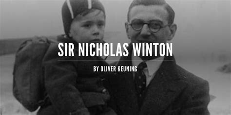 sir nicholas winton death note