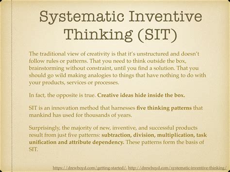 Sit Systematic Inventive Thinking