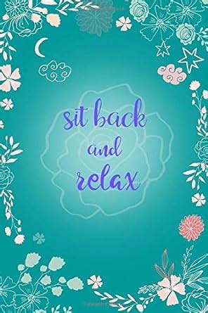 Sit Back and Relax: 4x6 Small Notebook for Password with Alphabetical Tabs | Floral Design Teal