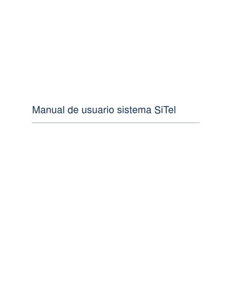 Full Download Sitel Manual 