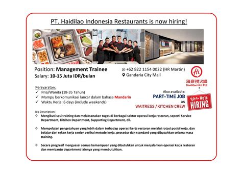 Sitemap Maklumat Kerja Pt Haidilao Indonesia Restaurants - Pt Haidilao Indonesia Restaurants