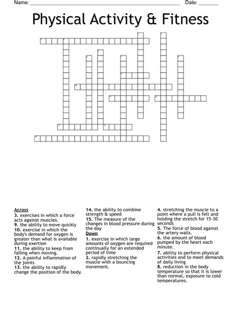 Sitemap Physical Education 14 Crossword Answer Key - Physical Education 14 Crossword Answer Key