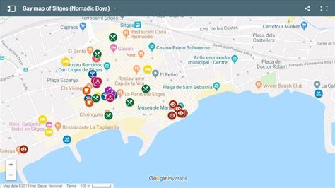 sitges gay beach map