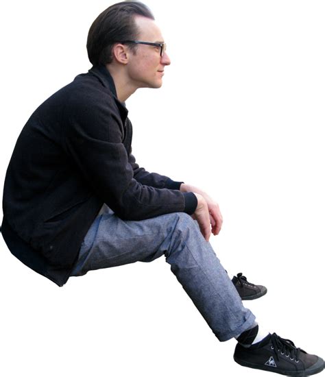 sitting person png