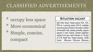 Situation Vacant Advertisement