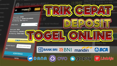 Situs Togel Deposit 5000 Via Gopay Online 24jam Nonstop - Bandar Togel Deposit Via Dana