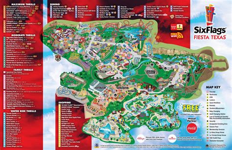 six flags fiesta texas map