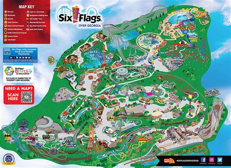 six flags georgia map