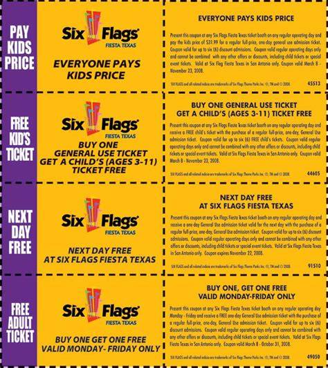 six flags half price coupon sales i