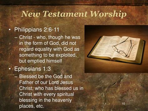 six forms of worship in the new testament