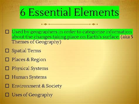 Full Download Six Essential Elements Of Geography Fcit 