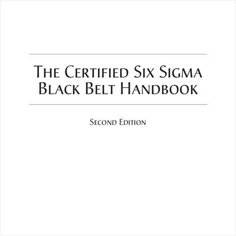 Read Six Sigma Black Belt Handbook Second Edition 