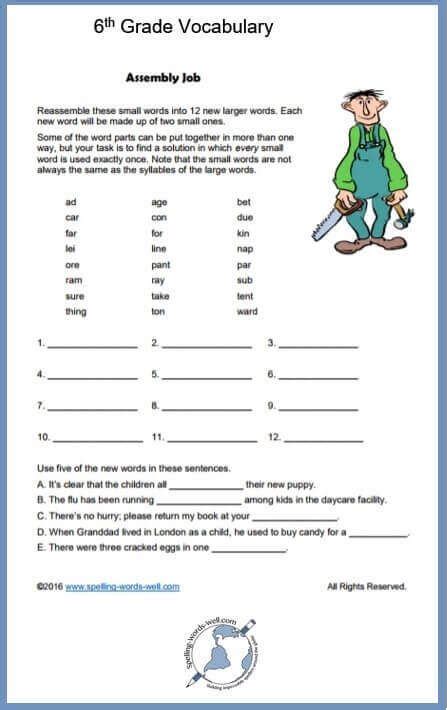 Sixth Grade Phonics Worksheets Have Fun Teaching Phonics 6th Grade Worksheet - Phonics 6th Grade Worksheet