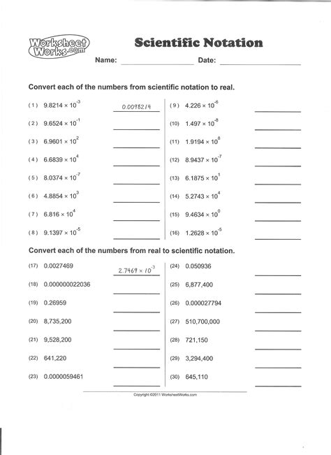 Sixth Grade Scientific Notation Math Activity Twinkl Scientific Notation 6th Grade Worksheet - Scientific Notation 6th Grade Worksheet