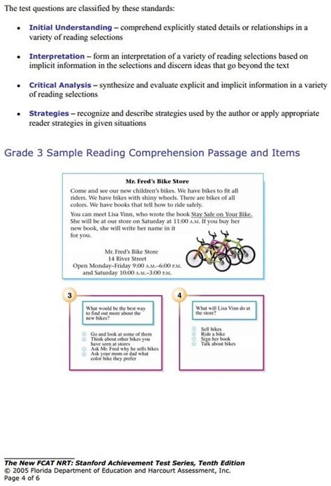 Sixth Grade Stanford 10 Practice