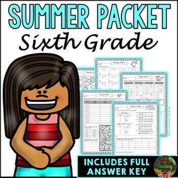 Sixth Grade Summer Break Homework Packet Tpt 6th Grade Homework Packet - 6th Grade Homework Packet