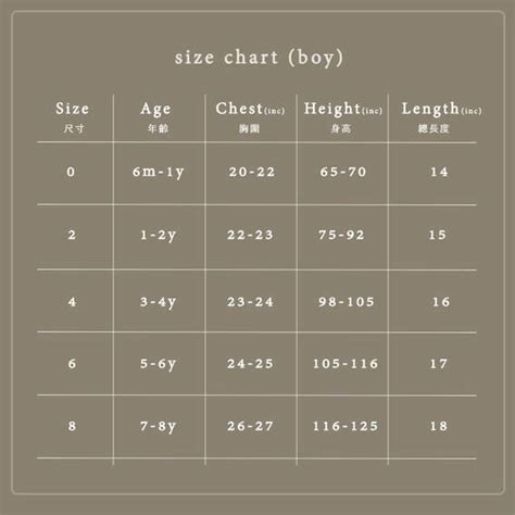 size chart adorable project