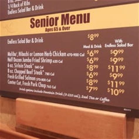 sizzler senior menu with prices