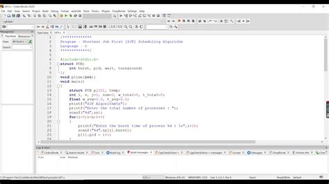 Sjf Program In C